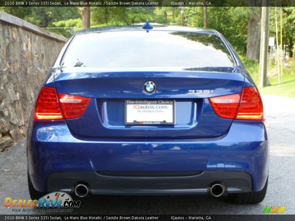 2010 BMW 3 Series 335i Sedan Le Mans Blue Metallic / Saddle Brown Dakota Leather Photo #5