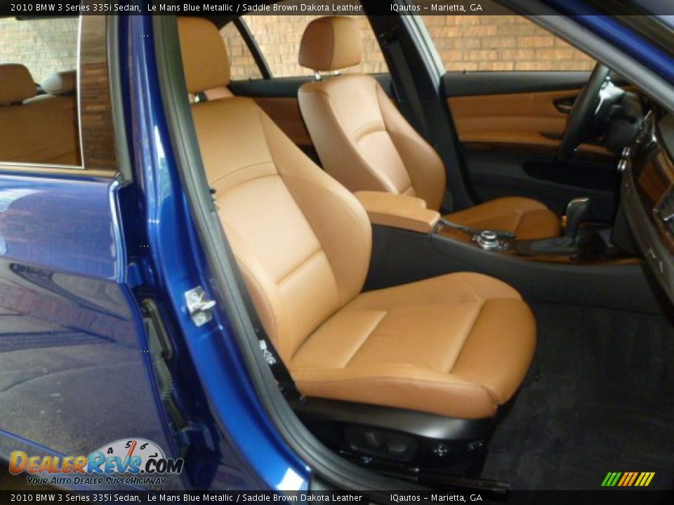 Saddle Brown Dakota Leather Interior - 2010 BMW 3 Series 335i Sedan Photo #8