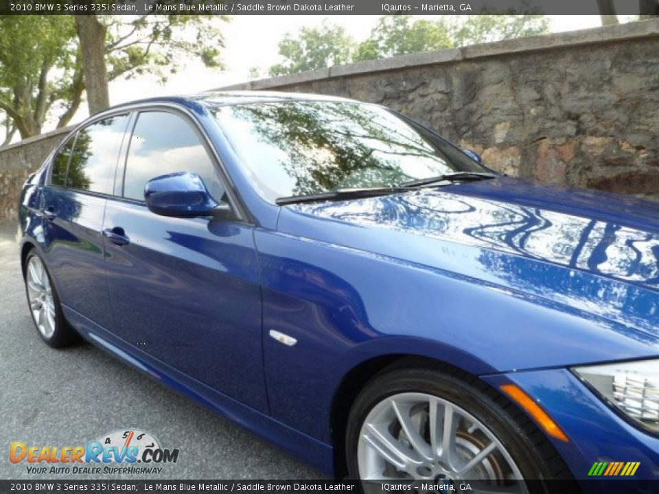 2010 BMW 3 Series 335i Sedan Le Mans Blue Metallic / Saddle Brown Dakota Leather Photo #12