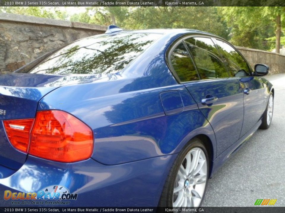 2010 BMW 3 Series 335i Sedan Le Mans Blue Metallic / Saddle Brown Dakota Leather Photo #13