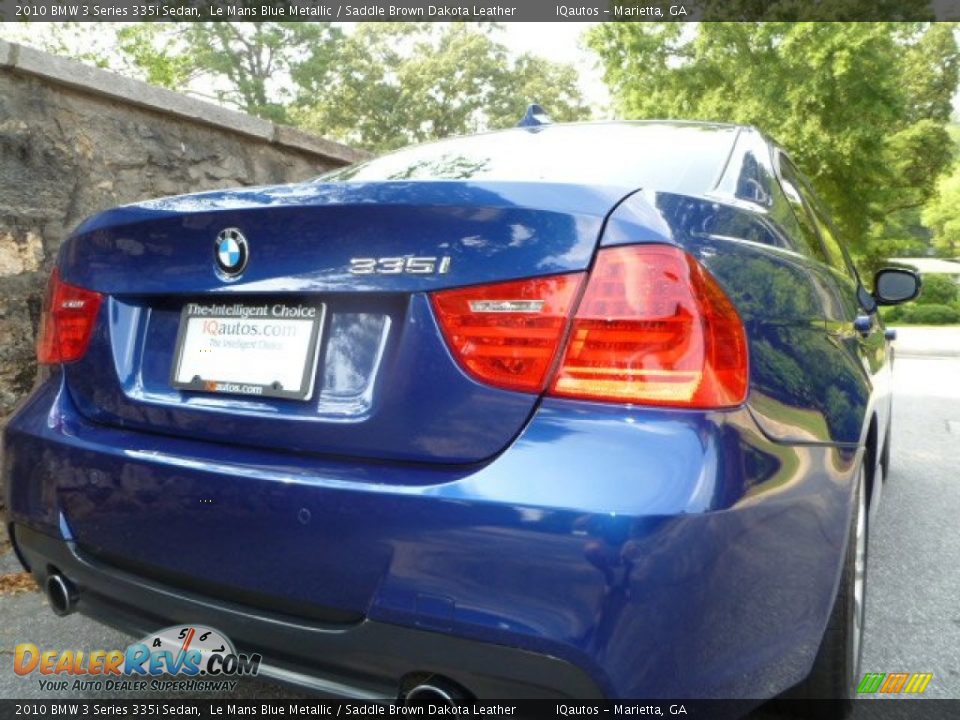 2010 BMW 3 Series 335i Sedan Le Mans Blue Metallic / Saddle Brown Dakota Leather Photo #14