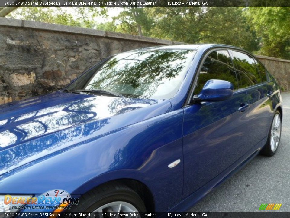 2010 BMW 3 Series 335i Sedan Le Mans Blue Metallic / Saddle Brown Dakota Leather Photo #17
