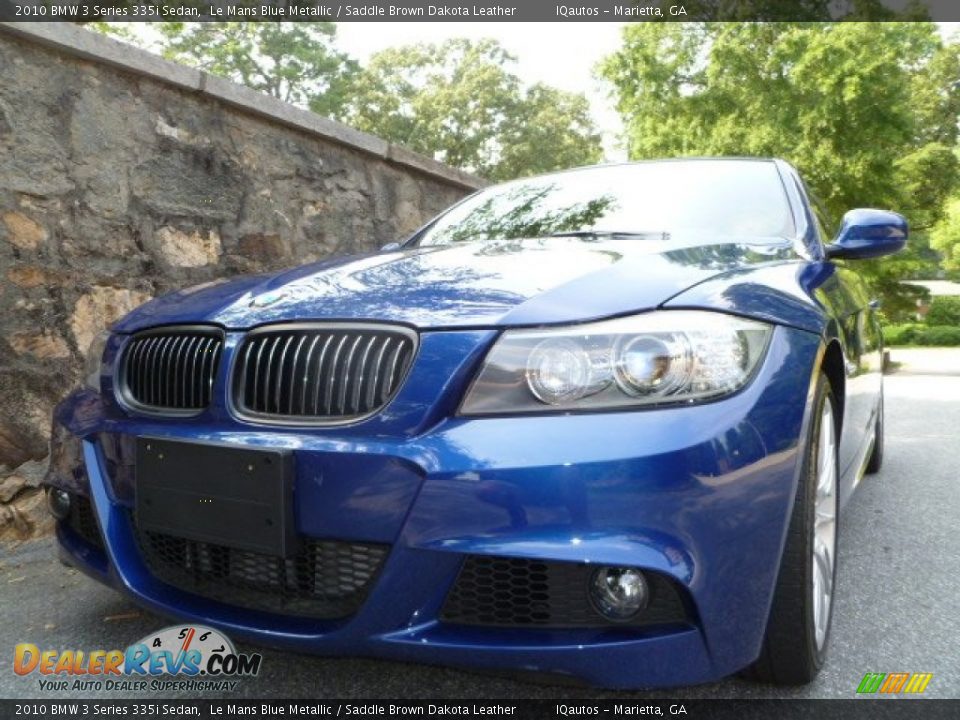 2010 BMW 3 Series 335i Sedan Le Mans Blue Metallic / Saddle Brown Dakota Leather Photo #18