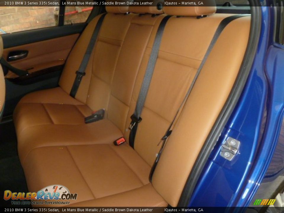 Saddle Brown Dakota Leather Interior - 2010 BMW 3 Series 335i Sedan Photo #20