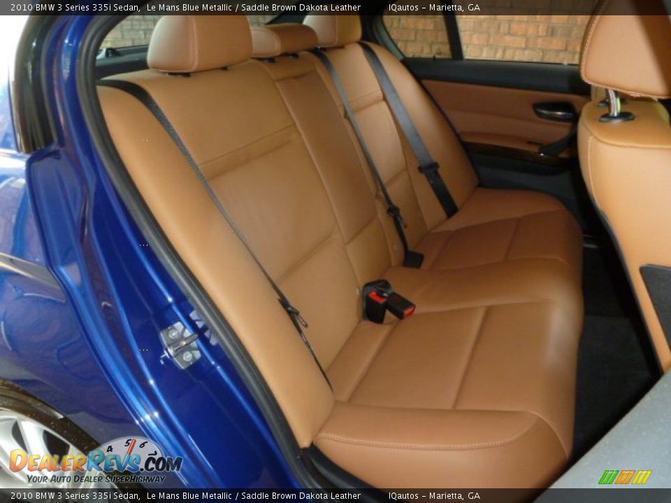 Saddle Brown Dakota Leather Interior - 2010 BMW 3 Series 335i Sedan Photo #21