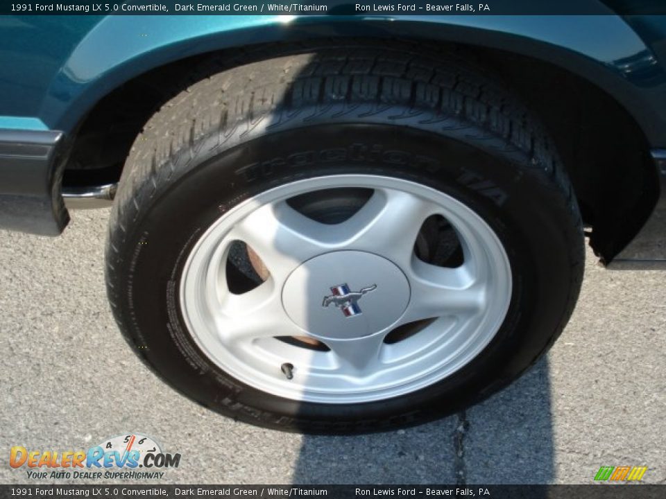 1991 Ford Mustang LX 5.0 Convertible Wheel Photo #9