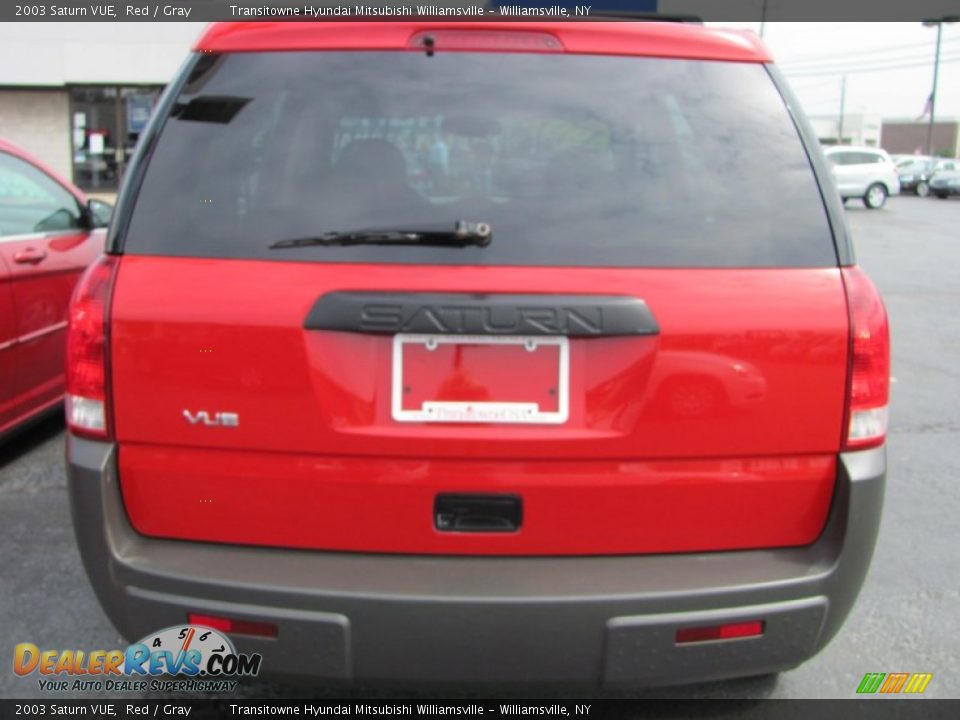 2003 Saturn VUE Red / Gray Photo #14