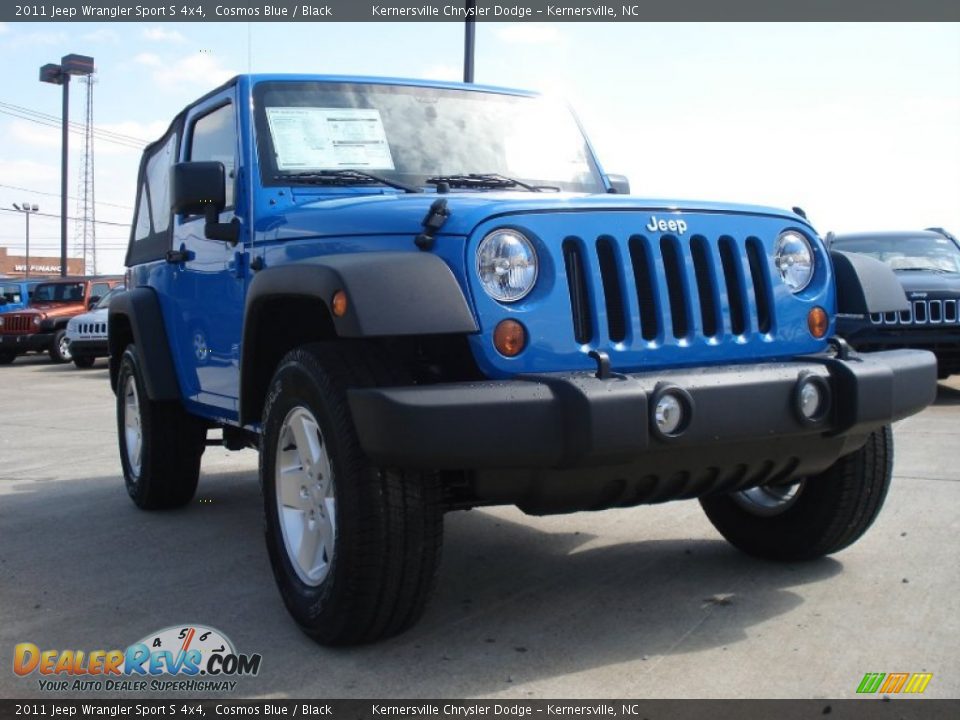2011 Jeep Wrangler Sport S 4x4 Cosmos Blue / Black Photo #1