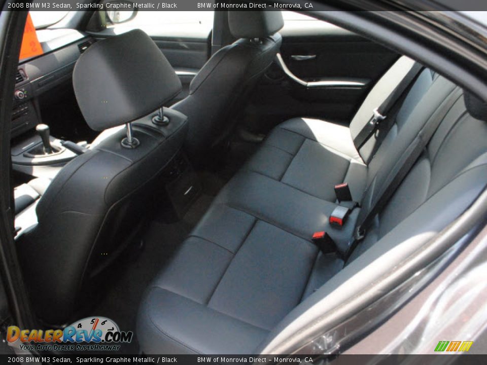 Black Interior - 2008 BMW M3 Sedan Photo #13