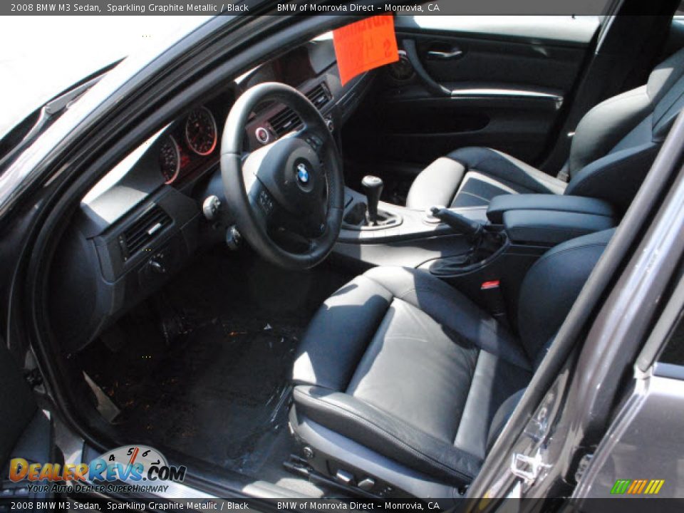 Black Interior - 2008 BMW M3 Sedan Photo #16