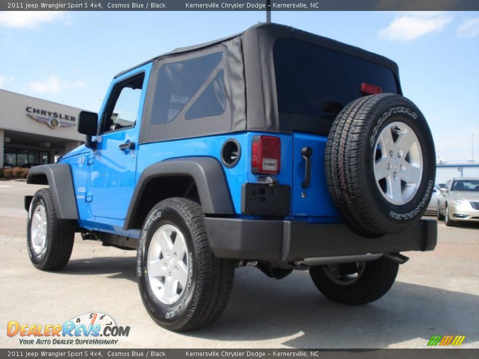 2011 Jeep Wrangler Sport S 4x4 Cosmos Blue / Black Photo #5