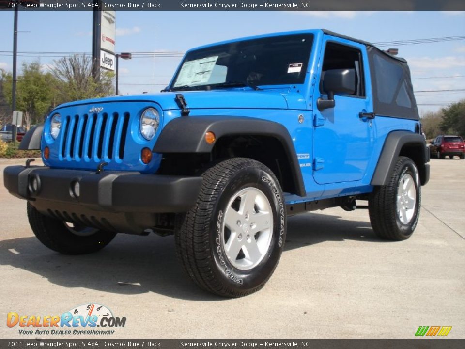 2011 Jeep Wrangler Sport S 4x4 Cosmos Blue / Black Photo #7