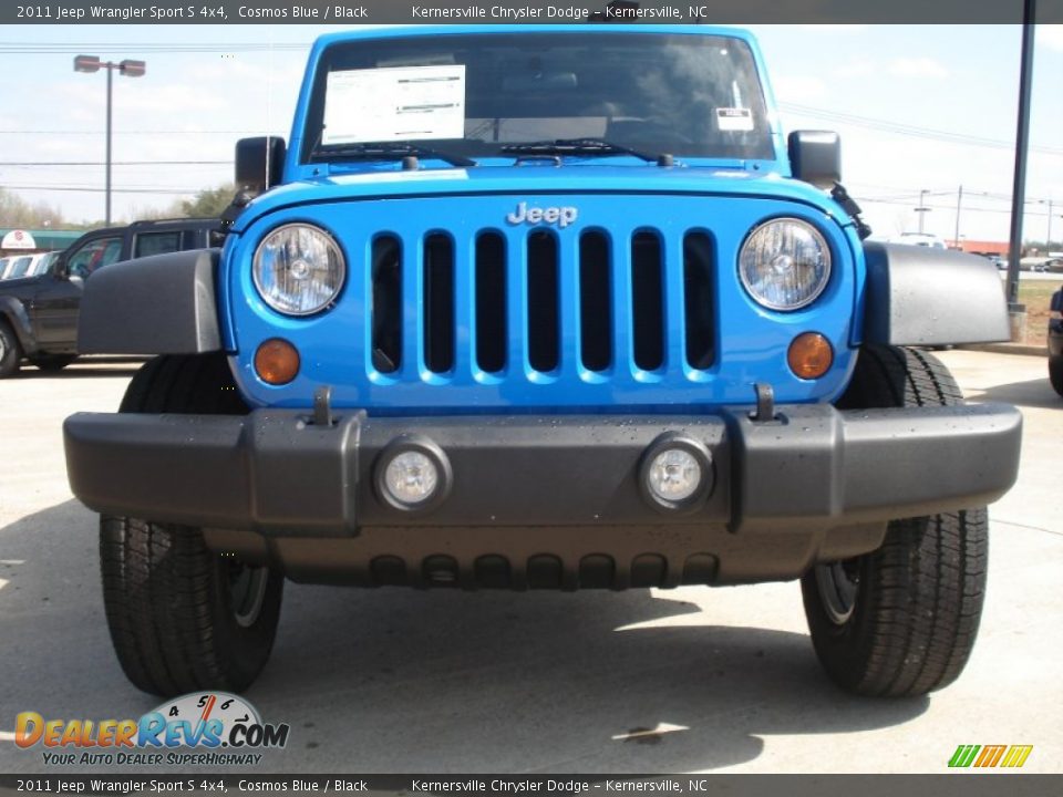 2011 Jeep Wrangler Sport S 4x4 Cosmos Blue / Black Photo #8