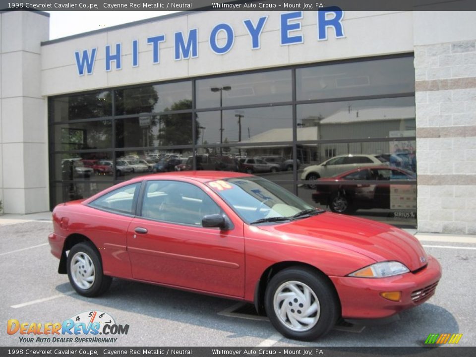 1998 Chevrolet Cavalier Coupe Cayenne Red Metallic / Neutral Photo #1