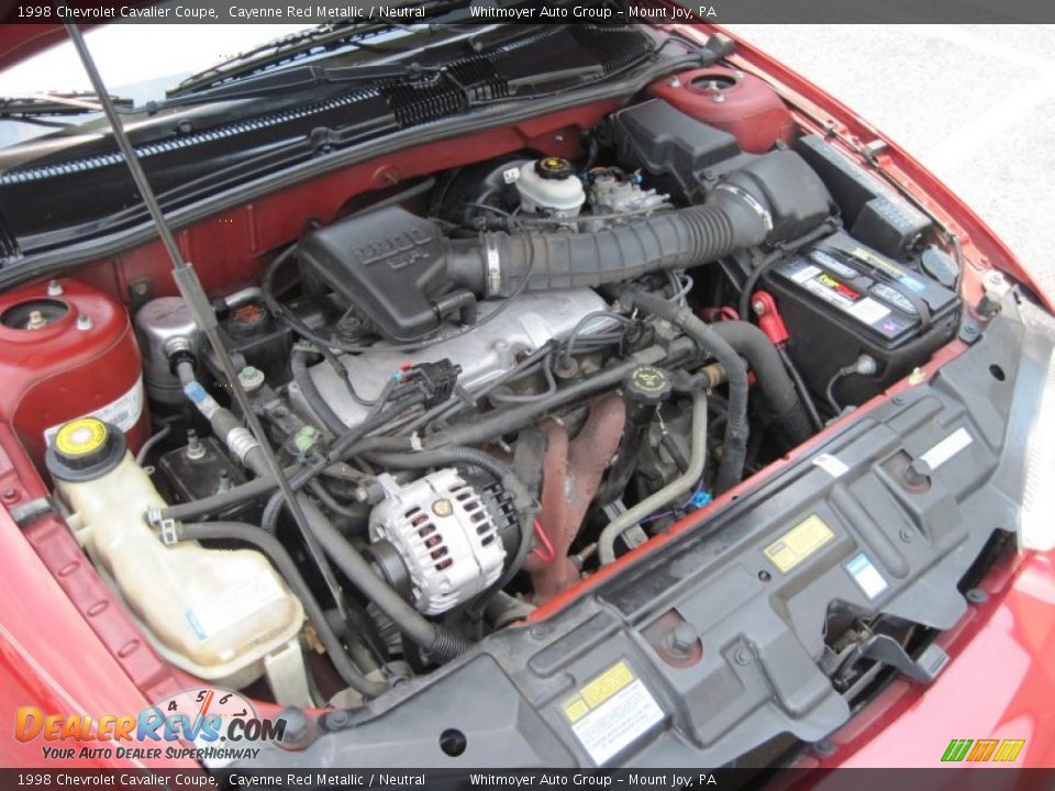 1998 Chevrolet Cavalier Coupe 2.2 Liter OHV 8-Valve 4 Cylinder Engine Photo #9