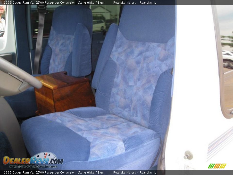 Blue Interior - 1996 Dodge Ram Van 2500 Passenger Conversion Photo #3