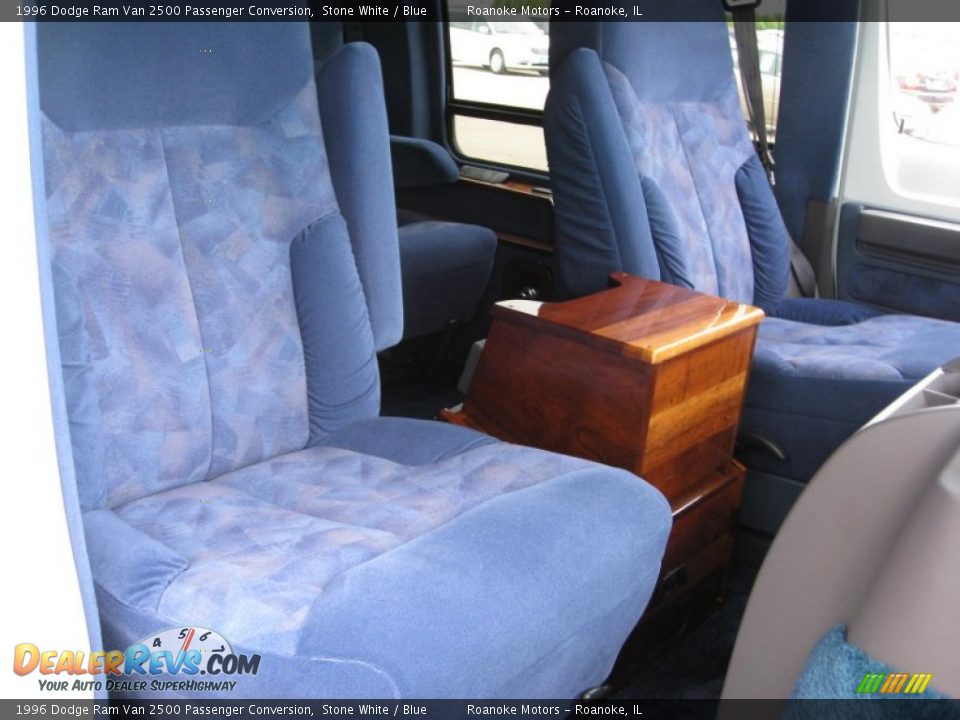 Blue Interior - 1996 Dodge Ram Van 2500 Passenger Conversion Photo #4