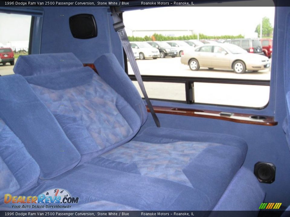 Blue Interior - 1996 Dodge Ram Van 2500 Passenger Conversion Photo #5