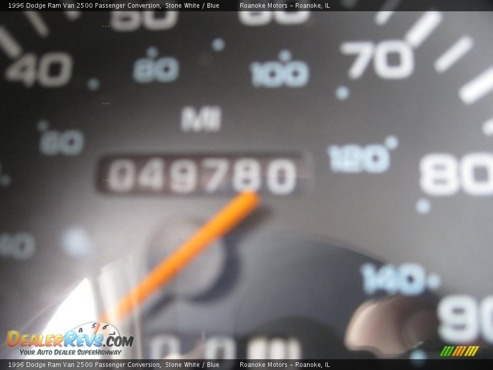 1996 Dodge Ram Van 2500 Passenger Conversion Stone White / Blue Photo #6