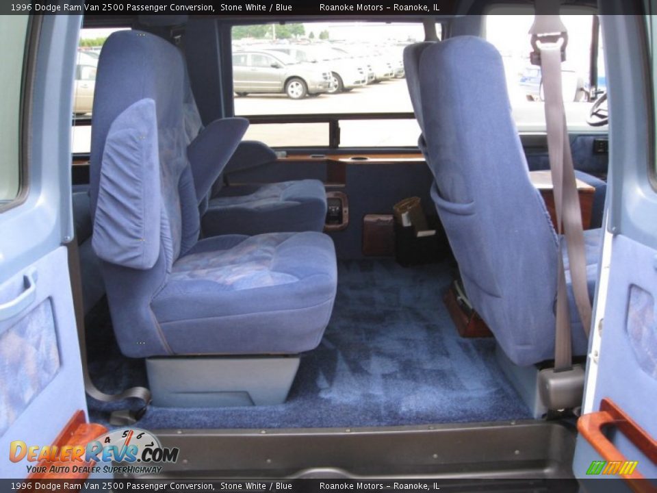 Blue Interior - 1996 Dodge Ram Van 2500 Passenger Conversion Photo #10