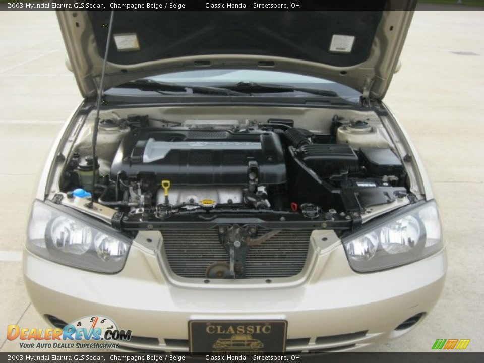 2003 Hyundai Elantra GLS Sedan Champagne Beige / Beige Photo #6