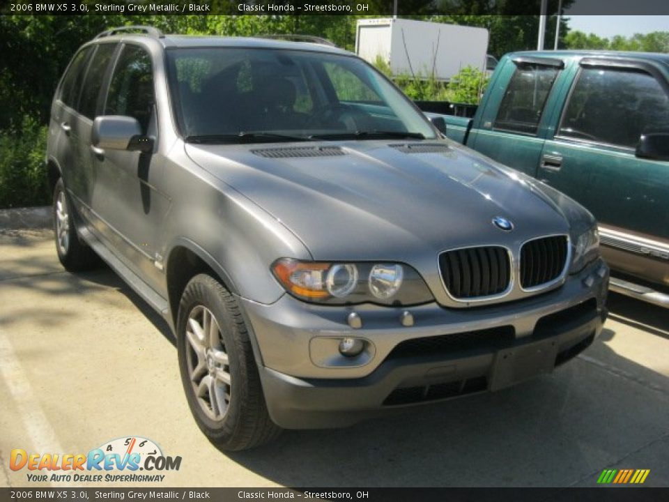 2006 BMW X5 3.0i Sterling Grey Metallic / Black Photo #1