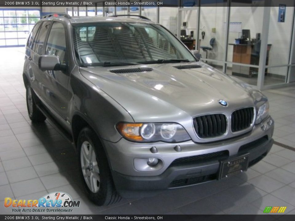 2006 BMW X5 3.0i Sterling Grey Metallic / Black Photo #2