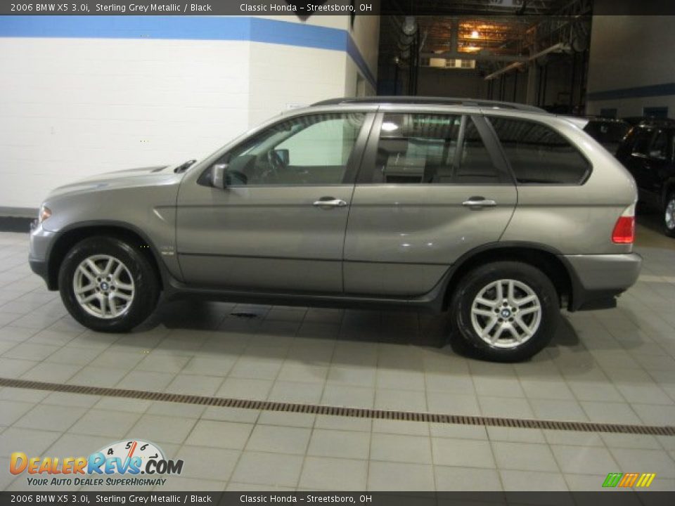 2006 BMW X5 3.0i Sterling Grey Metallic / Black Photo #5