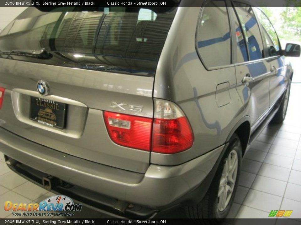 2006 BMW X5 3.0i Sterling Grey Metallic / Black Photo #11