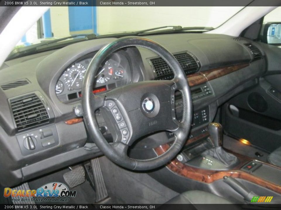 2006 BMW X5 3.0i Sterling Grey Metallic / Black Photo #22