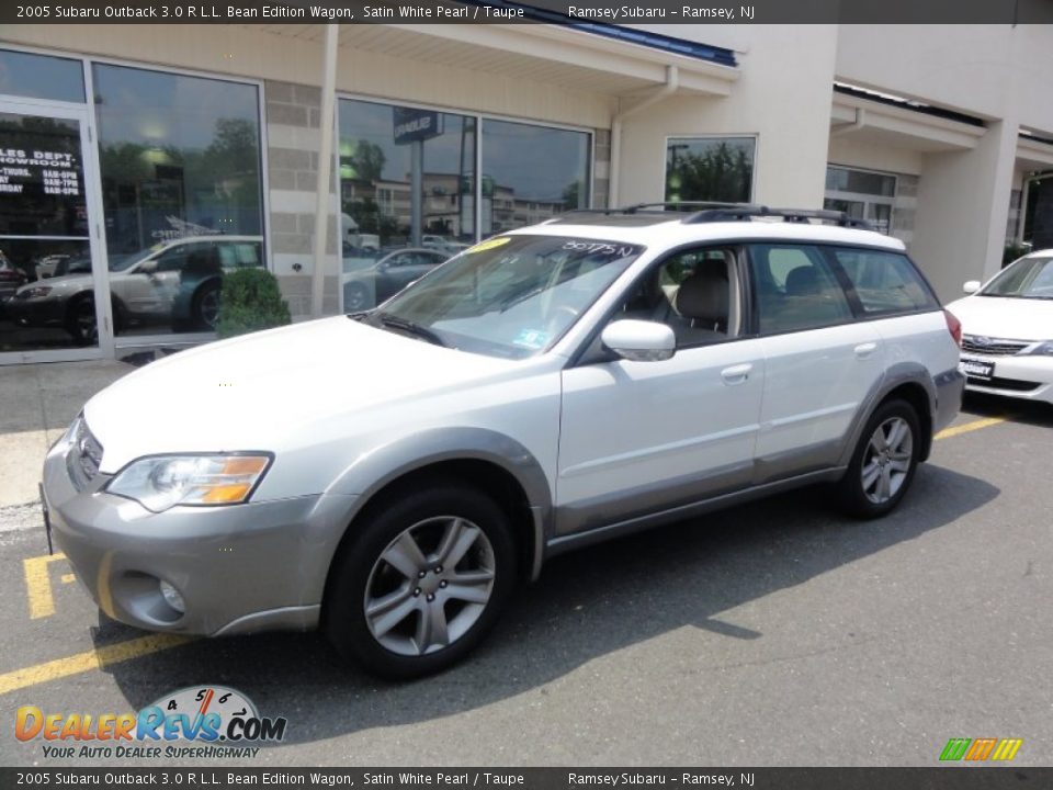 2005 Subaru Outback 3.0 R L.L. Bean Edition Wagon Satin White Pearl / Taupe Photo #2