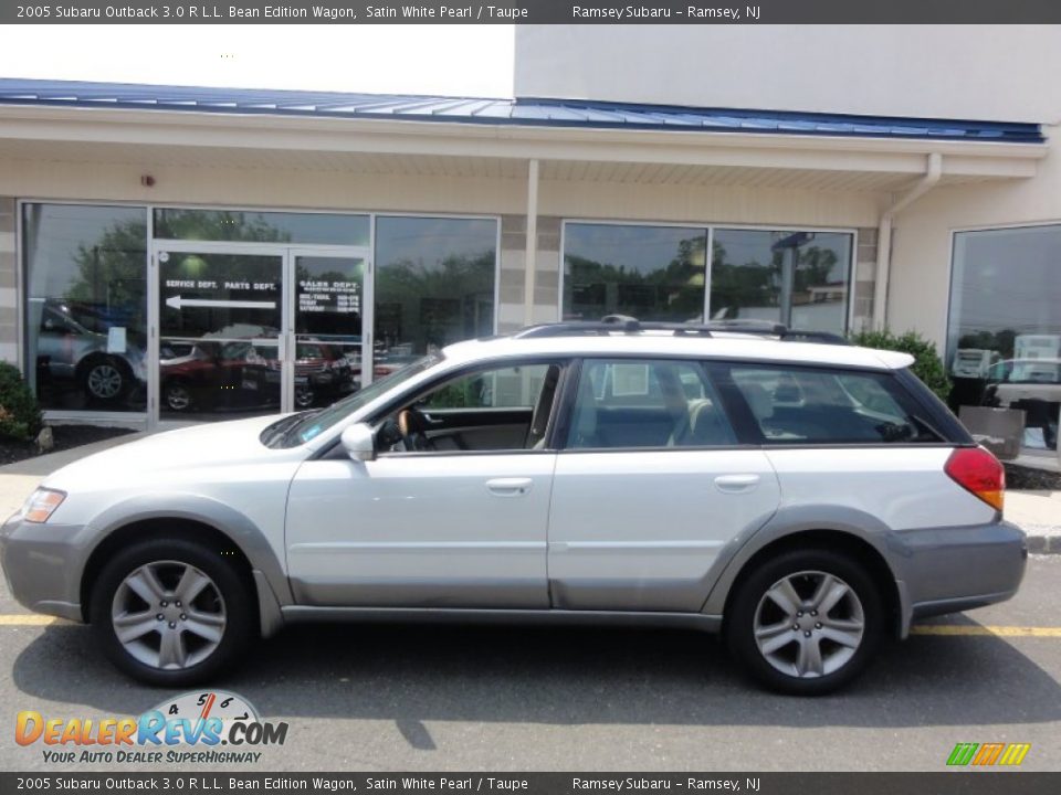 2005 Subaru Outback 3.0 R L.L. Bean Edition Wagon Satin White Pearl / Taupe Photo #3