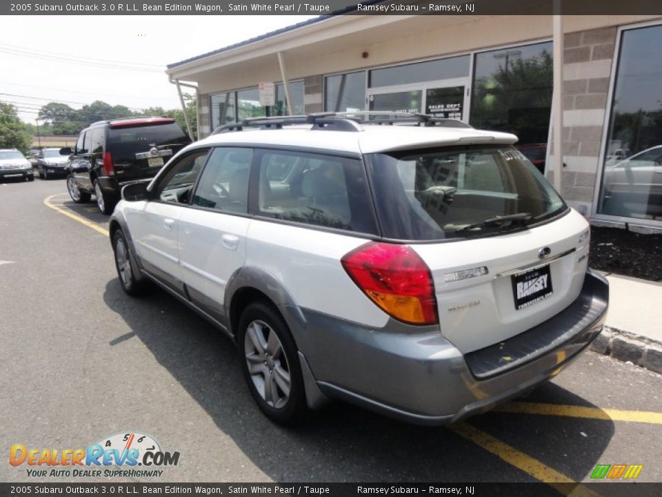 2005 Subaru Outback 3.0 R L.L. Bean Edition Wagon Satin White Pearl / Taupe Photo #6