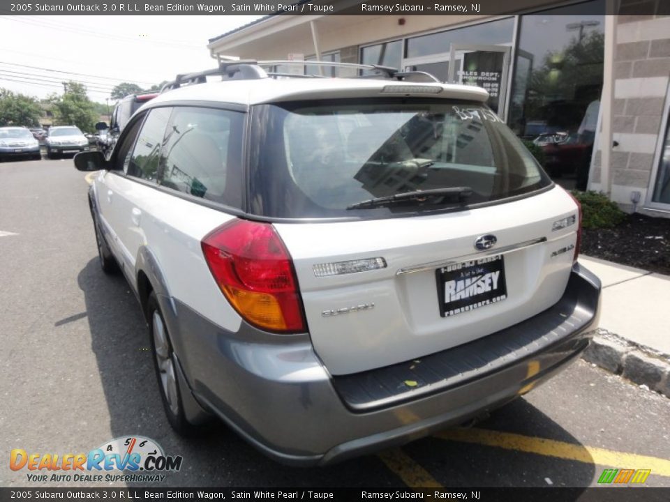 2005 Subaru Outback 3.0 R L.L. Bean Edition Wagon Satin White Pearl / Taupe Photo #7
