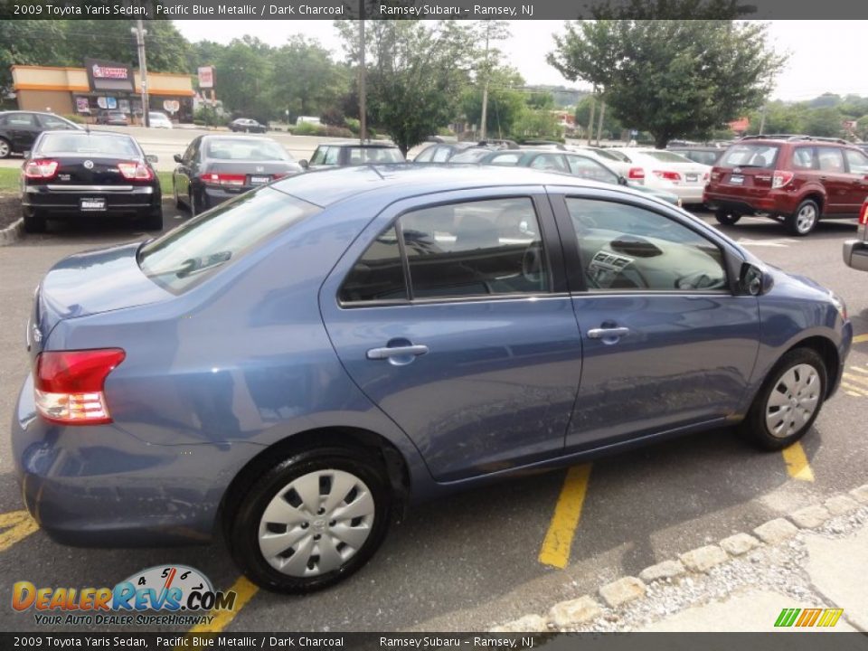 2009 Toyota Yaris Sedan Pacific Blue Metallic / Dark Charcoal Photo #8