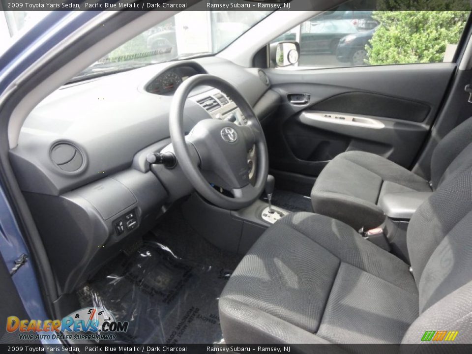 2009 Toyota Yaris Sedan Pacific Blue Metallic / Dark Charcoal Photo #13
