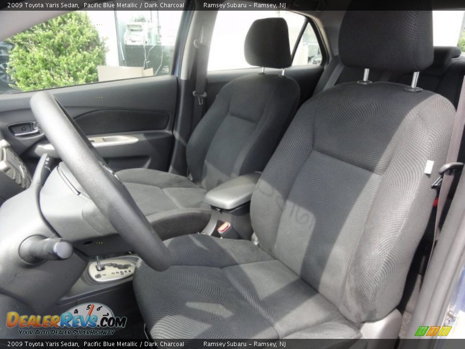 2009 Toyota Yaris Sedan Pacific Blue Metallic / Dark Charcoal Photo #15