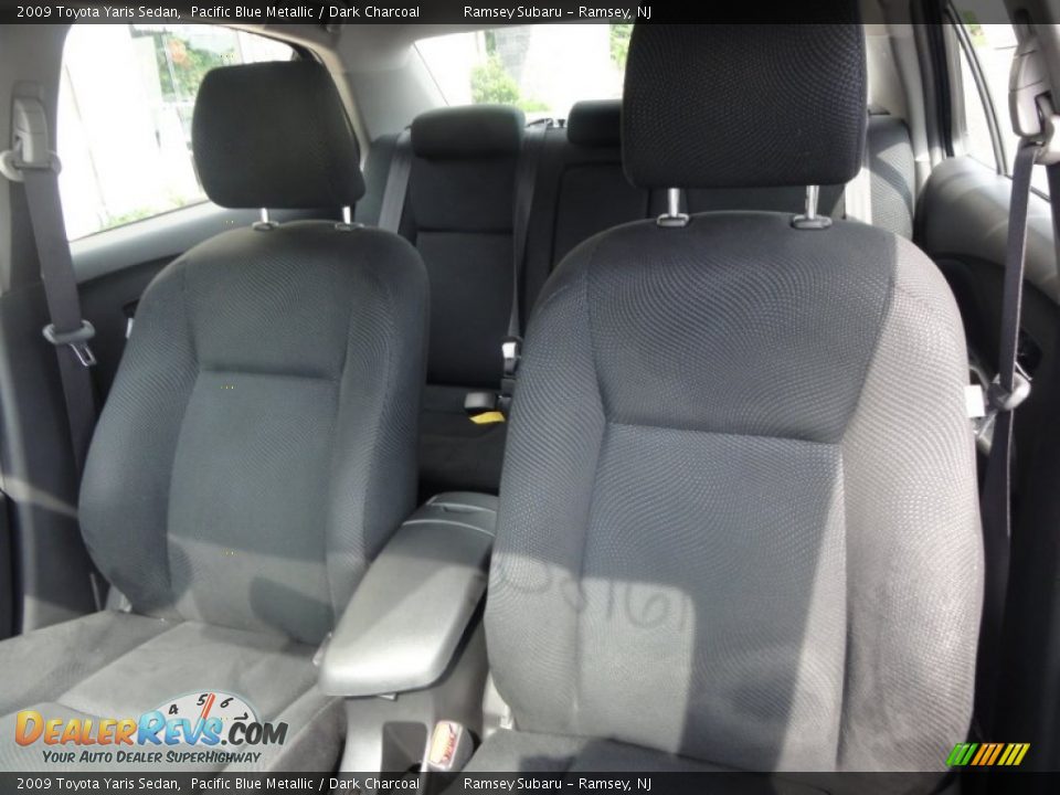 2009 Toyota Yaris Sedan Pacific Blue Metallic / Dark Charcoal Photo #16