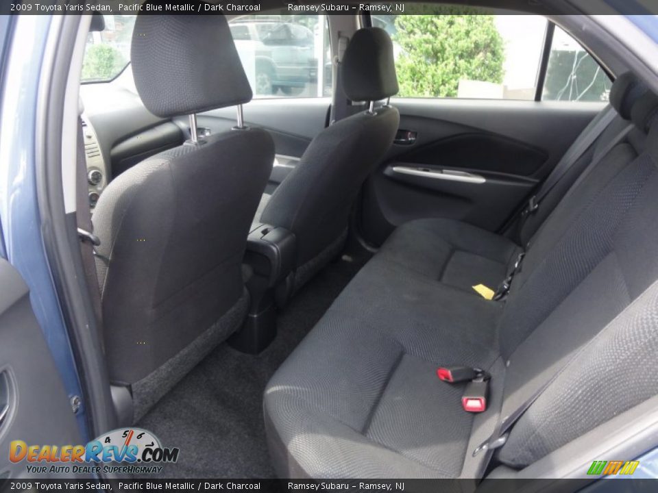 2009 Toyota Yaris Sedan Pacific Blue Metallic / Dark Charcoal Photo #17