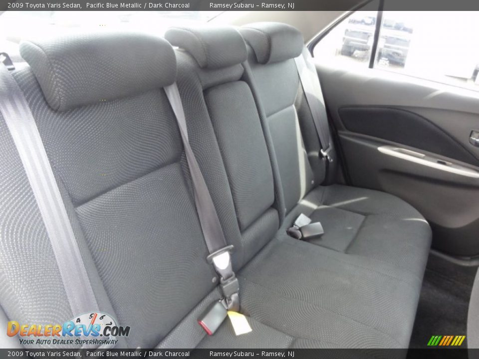 2009 Toyota Yaris Sedan Pacific Blue Metallic / Dark Charcoal Photo #22