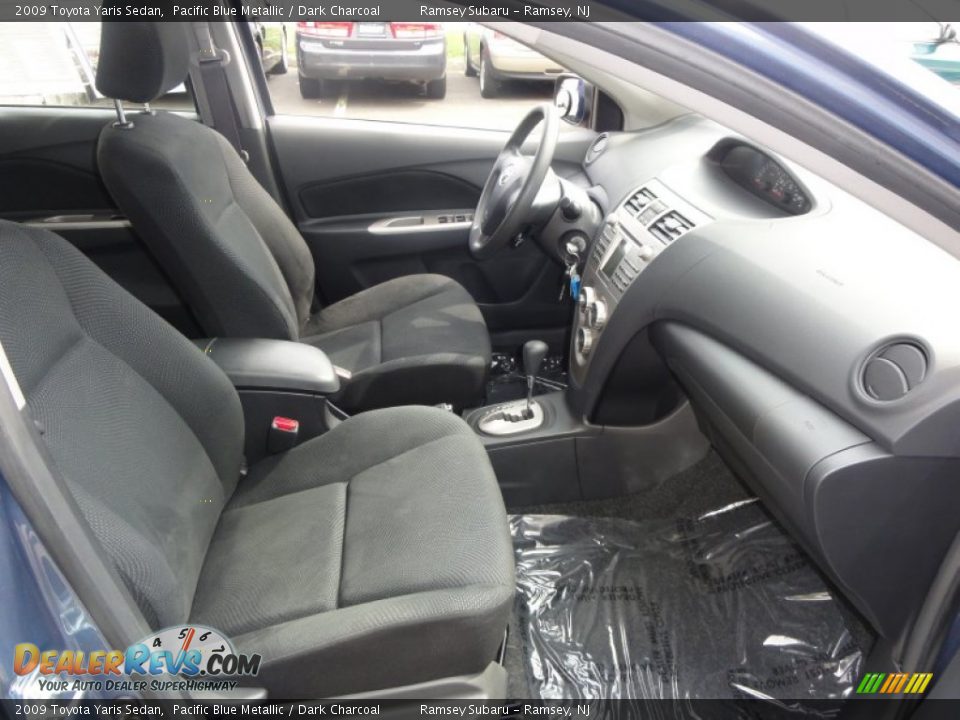 2009 Toyota Yaris Sedan Pacific Blue Metallic / Dark Charcoal Photo #24