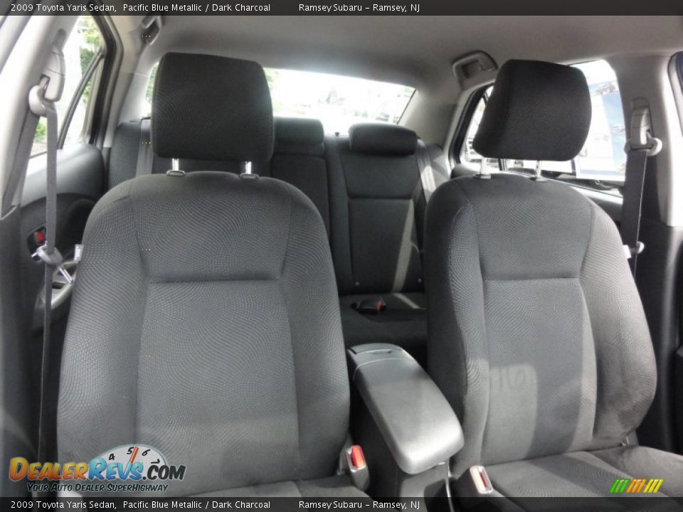 2009 Toyota Yaris Sedan Pacific Blue Metallic / Dark Charcoal Photo #26