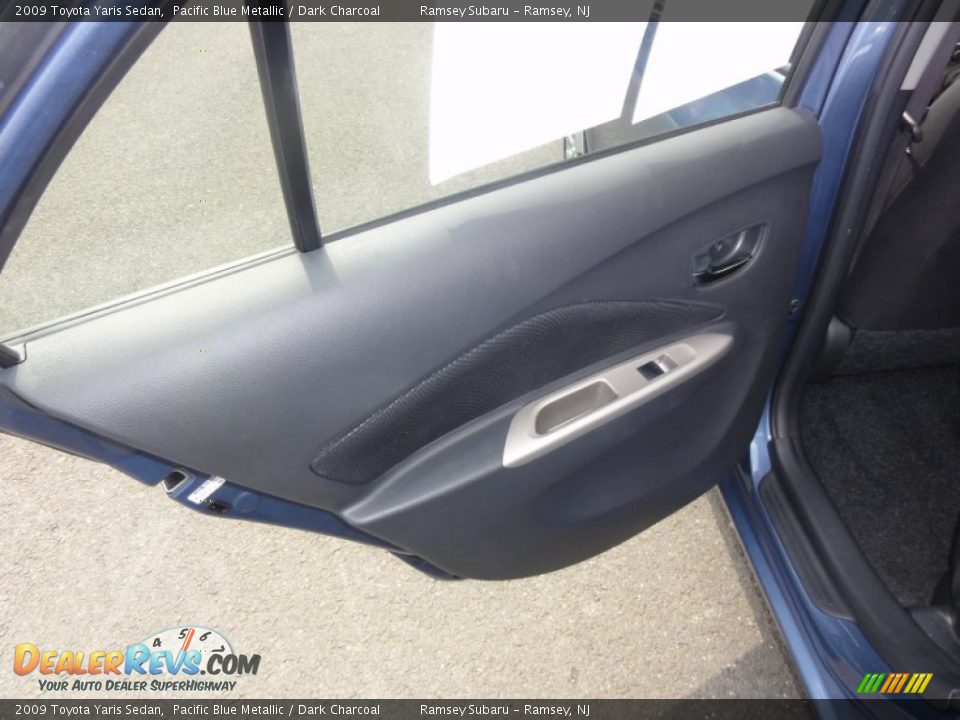 2009 Toyota Yaris Sedan Pacific Blue Metallic / Dark Charcoal Photo #29