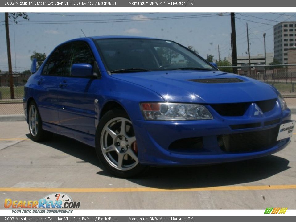 2003 Mitsubishi Lancer Evolution VIII Blue By You / Black/Blue Photo #1