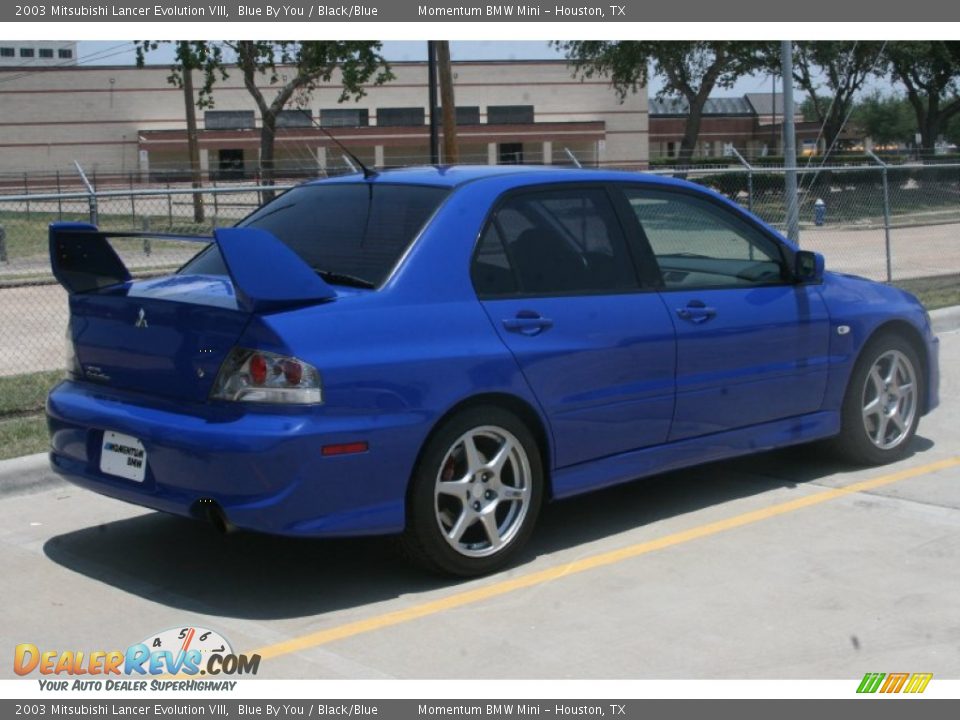 2003 Mitsubishi Lancer Evolution VIII Blue By You / Black/Blue Photo #8