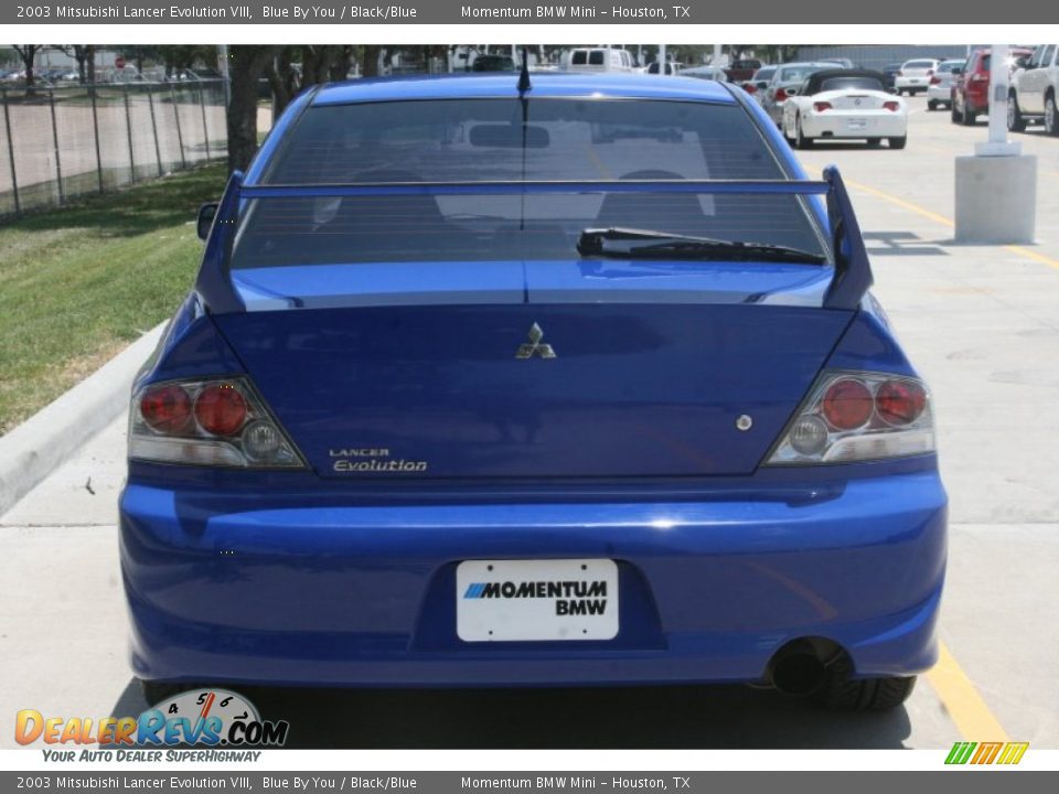 2003 Mitsubishi Lancer Evolution VIII Blue By You / Black/Blue Photo #9