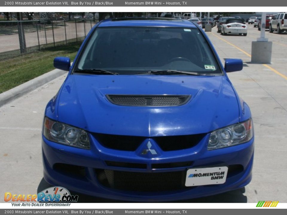 2003 Mitsubishi Lancer Evolution VIII Blue By You / Black/Blue Photo #12