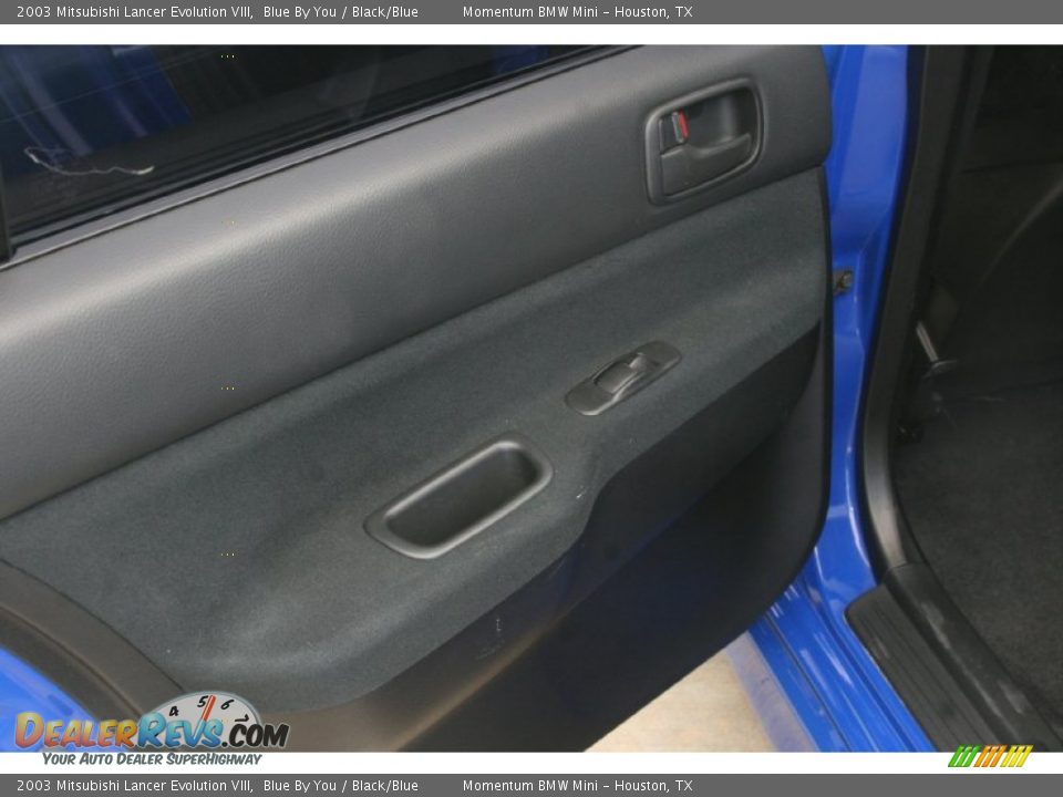 2003 Mitsubishi Lancer Evolution VIII Blue By You / Black/Blue Photo #21