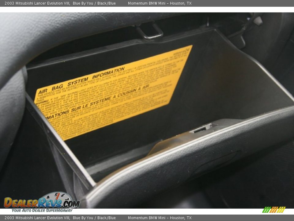 2003 Mitsubishi Lancer Evolution VIII Blue By You / Black/Blue Photo #30