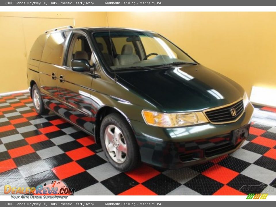 2000 Honda Odyssey EX Dark Emerald Pearl / Ivory Photo #1